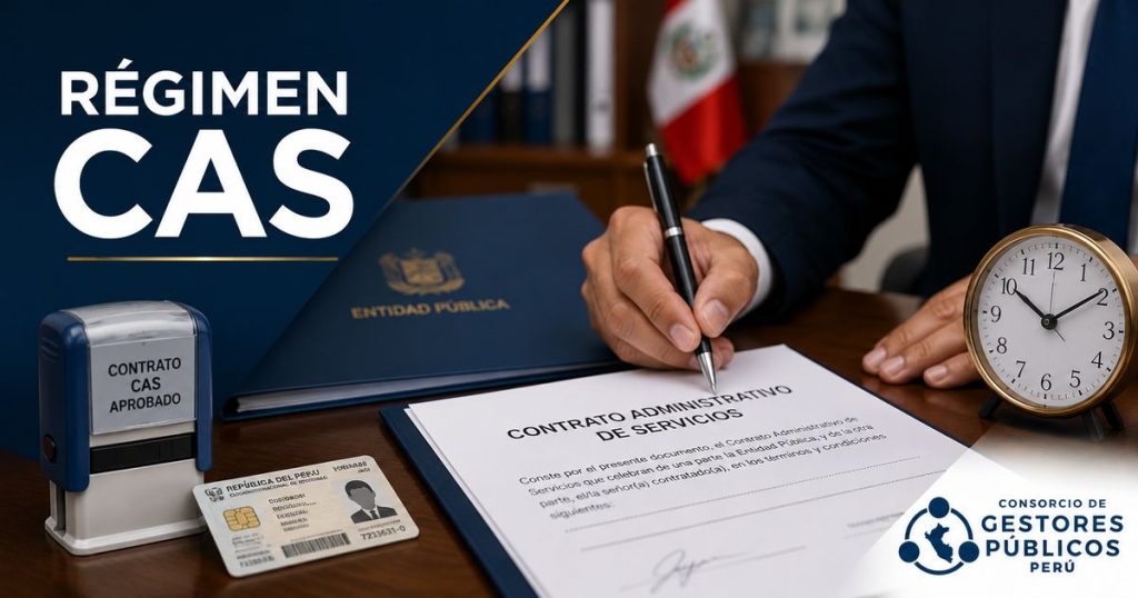 Suscripción de contrato administrativo de servicios en una entidad pública