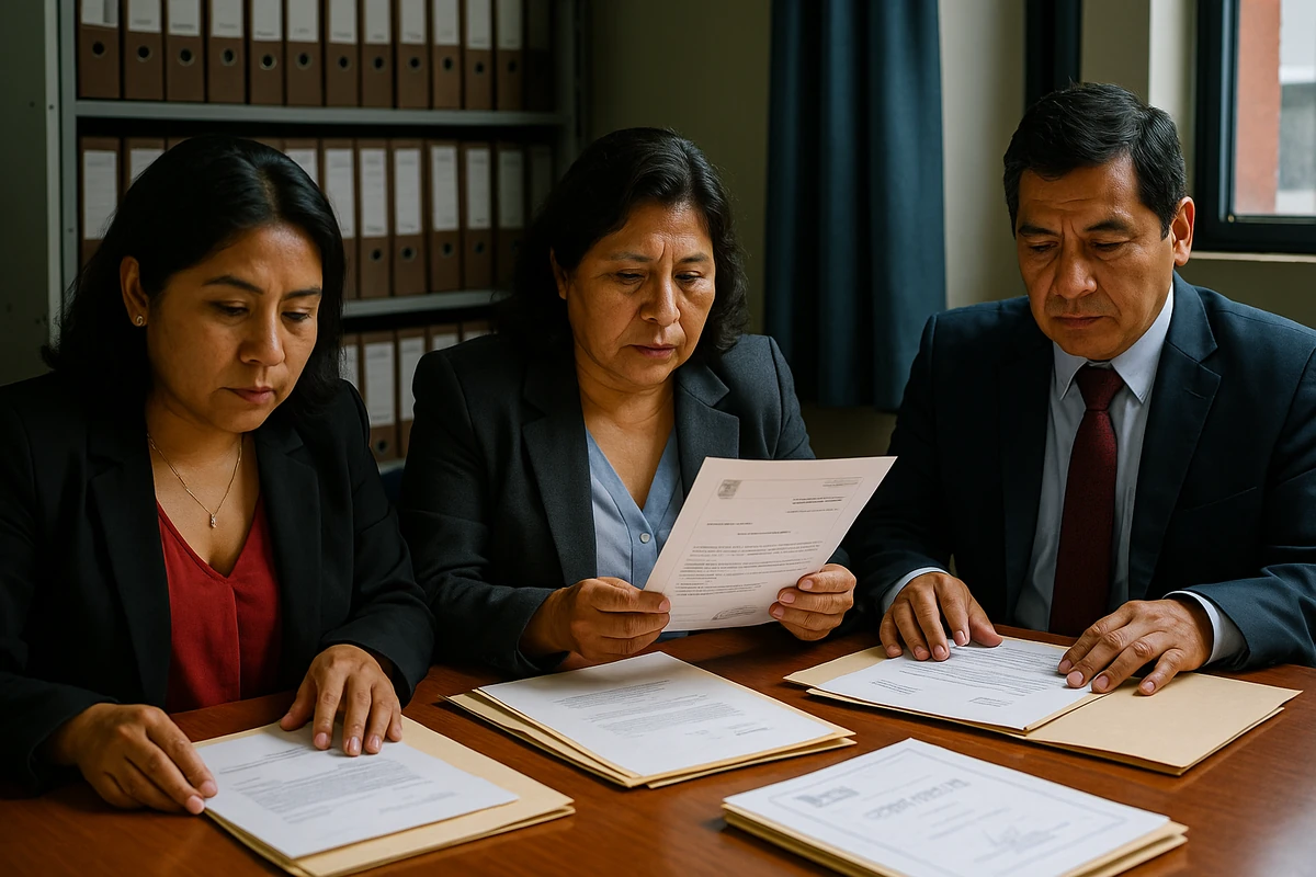 Comité de selección público revisa documentos para acreditar experiencia laboral